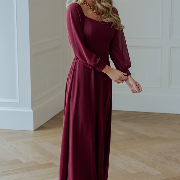 Baltic Born Giselle Maxi Dress | Mulberry Size MM - Picture 4 of 5